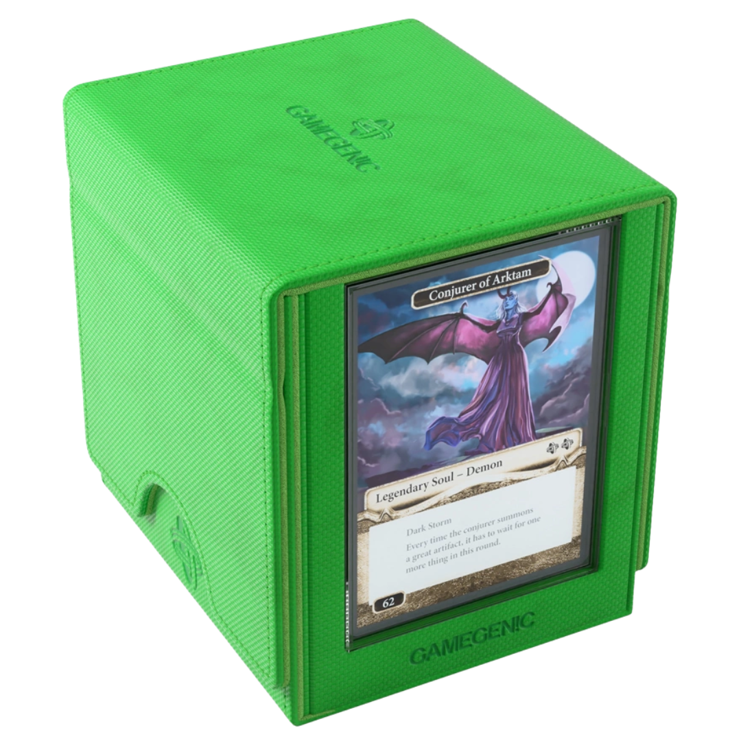 Gamegenic Sidekick Pro Convertible XL Green deck box for 100 double-sleeved trading cards