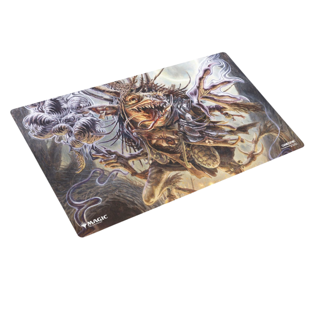 Gamegenic Magic The Gathering Lorwyn Eclipsed Auntie Ool Cursewretch stitched playmat featuring dark fantasy character artwork