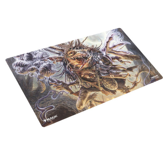 Gamegenic Magic The Gathering Lorwyn Eclipsed Auntie Ool Cursewretch stitched playmat featuring dark fantasy character artwork
