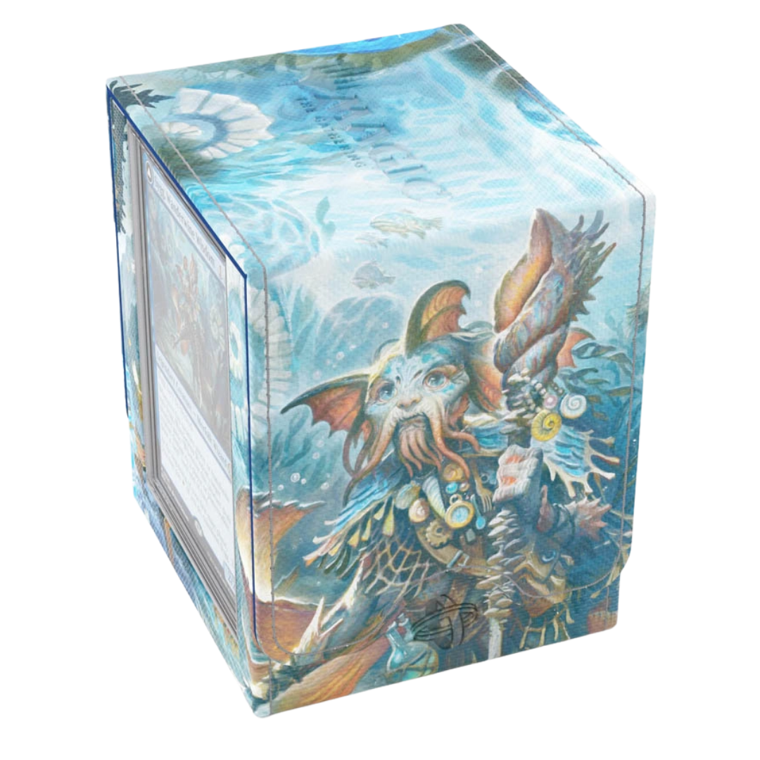 Gamegenic Magic The Gathering Lorwyn Eclipsed Squire Plus XL deck box Sygg Wanderwine Wisdom angled view