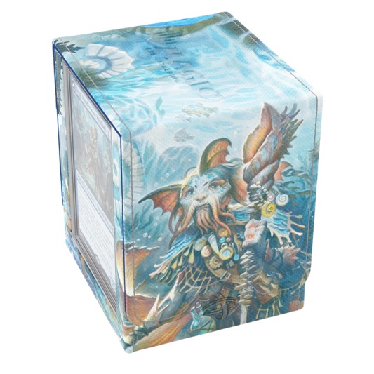 Gamegenic Magic The Gathering Lorwyn Eclipsed Squire Plus XL deck box Sygg Wanderwine Wisdom angled view