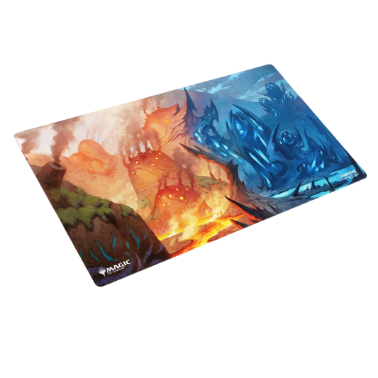Gamegenic Magic The Gathering Lorwyn Eclipsed Steam Vents Shiny Treatment playmat featuring elemental artwork