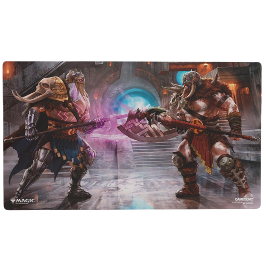 Gamegenic MTG Reality Fracture Garruk of the Veil and Garruk Uncursed shiny treatment playmat