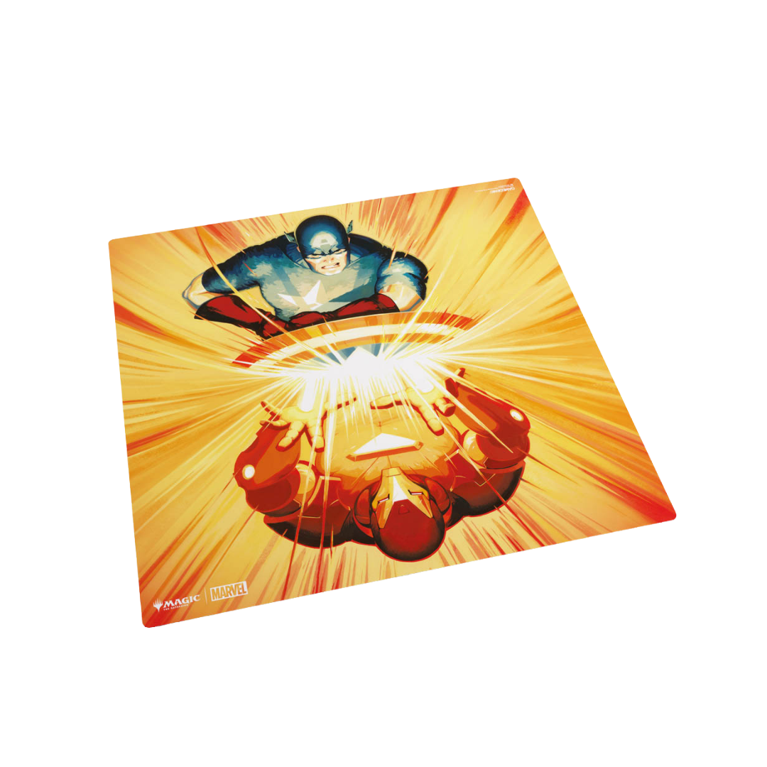 Gamegenic Magic The Gathering Marvel Super Heroes Iron Man Captain America 2 player playmat
