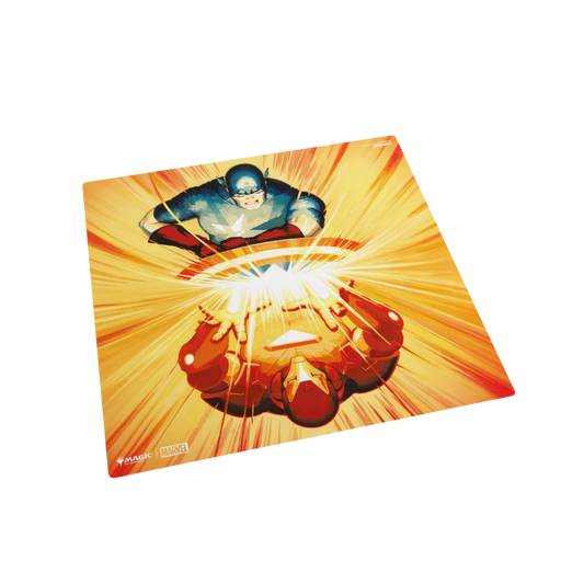 Gamegenic Magic The Gathering Marvel Super Heroes Iron Man Captain America 2 player playmat