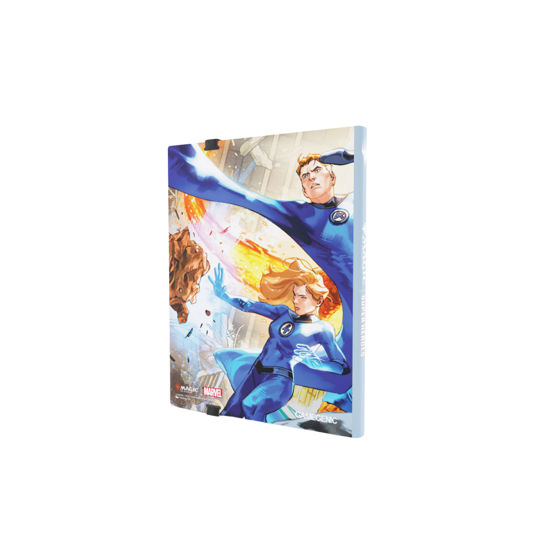 Back of the Gamegenic Marvel Super Heroes Fantastic Four Casual Album with 18-pocket card storage pages