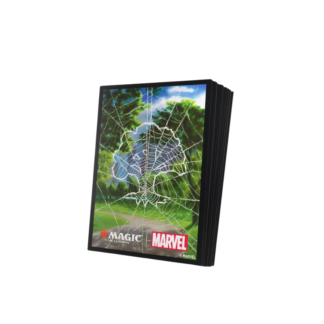 Gamegenic Spider-Man Forest Art Sleeves for MTG, pack of 105 with textured matte backs and clear fronts