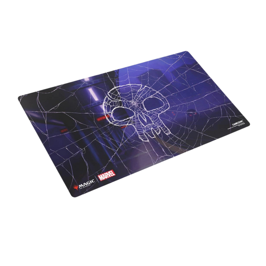 Gamegenic Spider-Man Swamp Shiny Treatment MTG playmat with anti-slip backing and flat stitched edges
