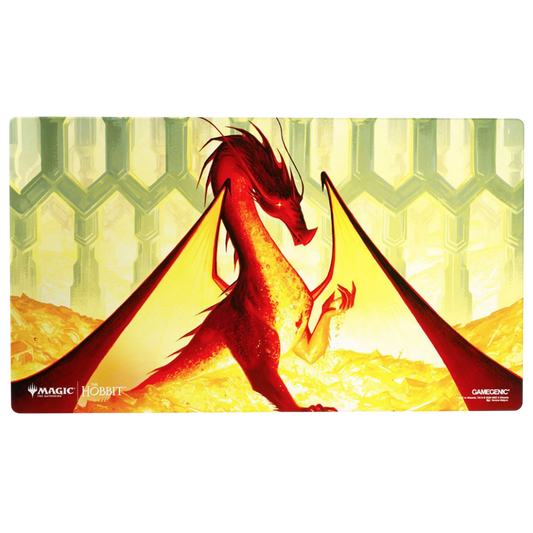 Gamegenic Magic The Gathering The Hobbit Playmat featuring Smaug the Golden Shiny Treatment artwork