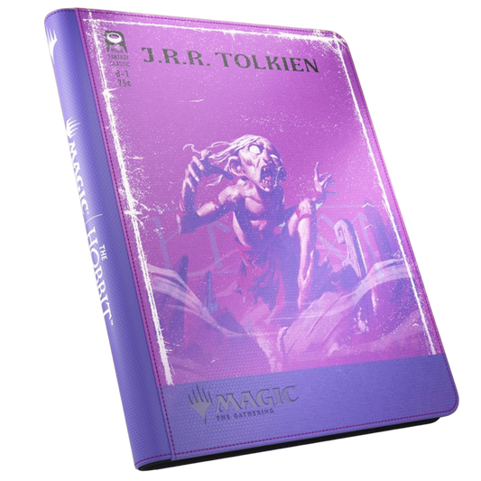 Gamegenic Magic The Gathering The Hobbit Zip Up Album 18 Pocket featuring Gollum Riddle Master artwork on the front cover
