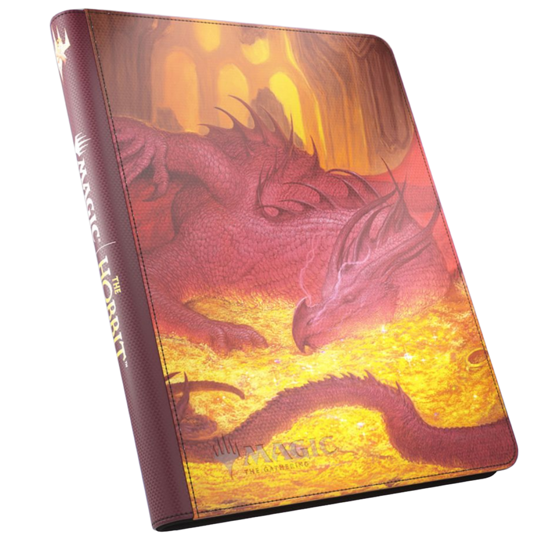 Gamegenic Magic The Gathering The Hobbit Zip Up Album 18 Pocket featuring Villain's Treasure 3 artwork on the front cover