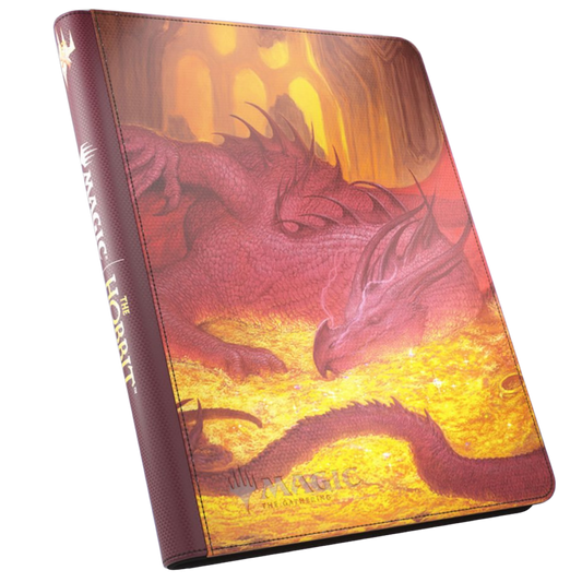 Gamegenic Magic The Gathering The Hobbit Zip Up Album 18 Pocket featuring Villain's Treasure 3 artwork on the front cover