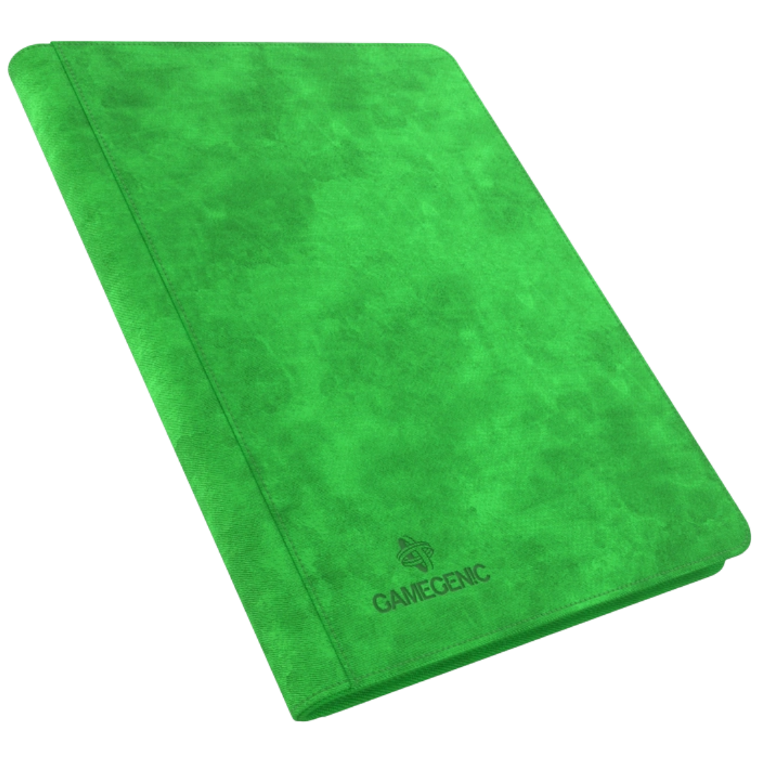 Gamegenic Zip-Up Album 18 Pocket Green binder for Pokémon and Magic The Gathering card storage
