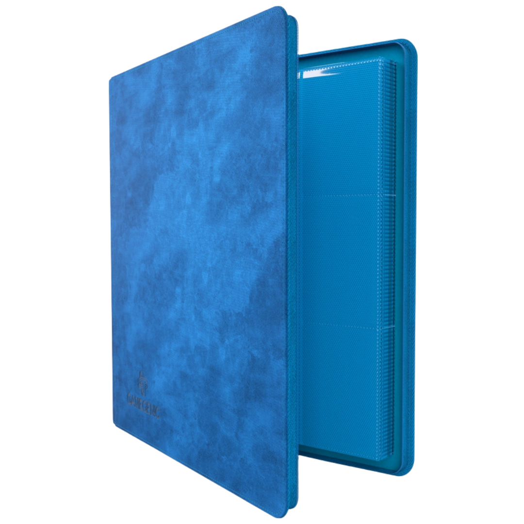 Gamegenic Zip-Up Album 24 Pocket Blue binder for Pokémon and Magic The Gathering card storage side image