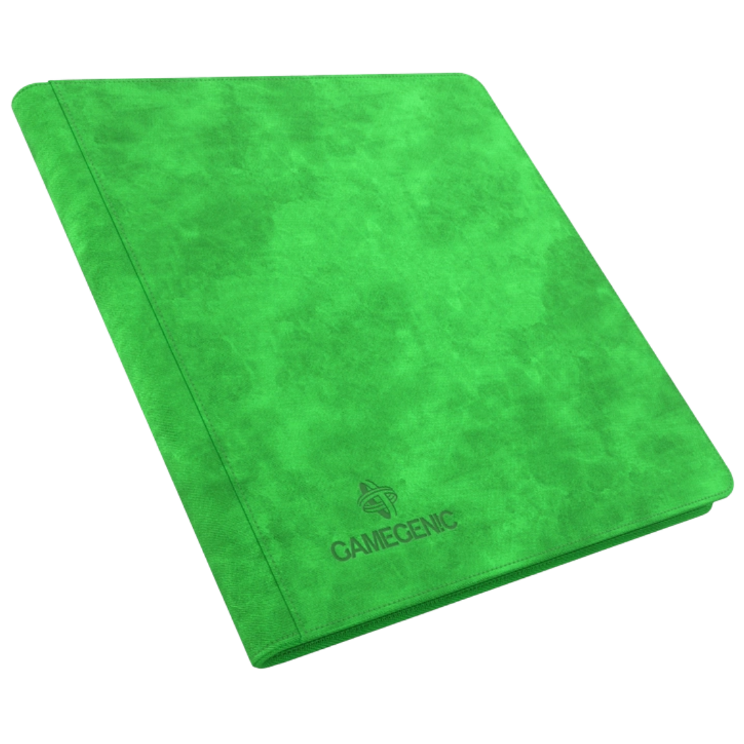 Gamegenic Zip-Up Album 24 Pocket Green binder for Pokémon and Magic The Gathering card storage 