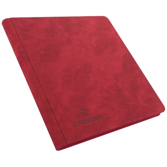 Gamegenic Zip-Up Album 24 Pocket Red binder for Pokémon and Magic The Gathering card storage