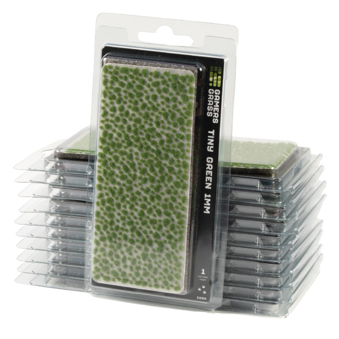Gamers Grass 1mm Tiny Green grass tufts for miniature basing and terrain detail