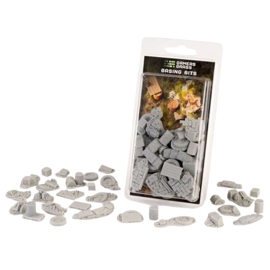 Gamers Grass Urban Basing Bits with resin rubble, bricks, and concrete for realistic post-apocalyptic or city terrain miniature bases