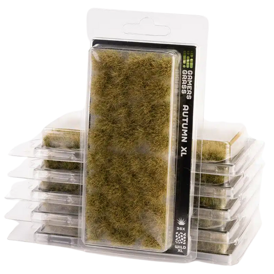 Gamers Grass XL 12mm Autumn Tuft Wild for realistic fall basing and miniature terrain scenery








