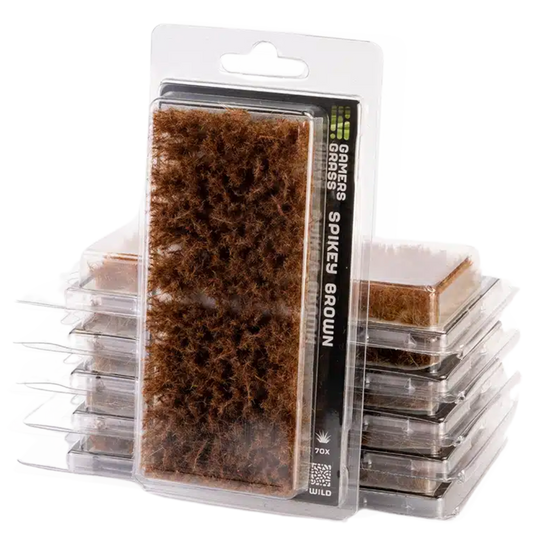 Gamers Grass XL 12mm Spikey Brown Tuft Wild for realistic arid terrain and desolate battlefield basing


