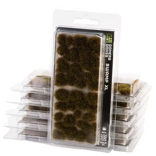 Gamers Grass XL 8mm Swamp Tuft Wild for realistic marshland and wet terrain miniature basing








