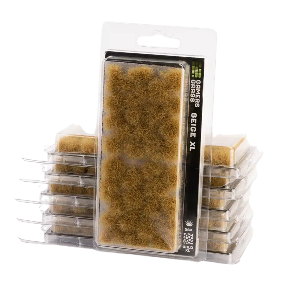 Gamers Grass 12mm Beige XL static grass tufts for miniature bases and tabletop terrain