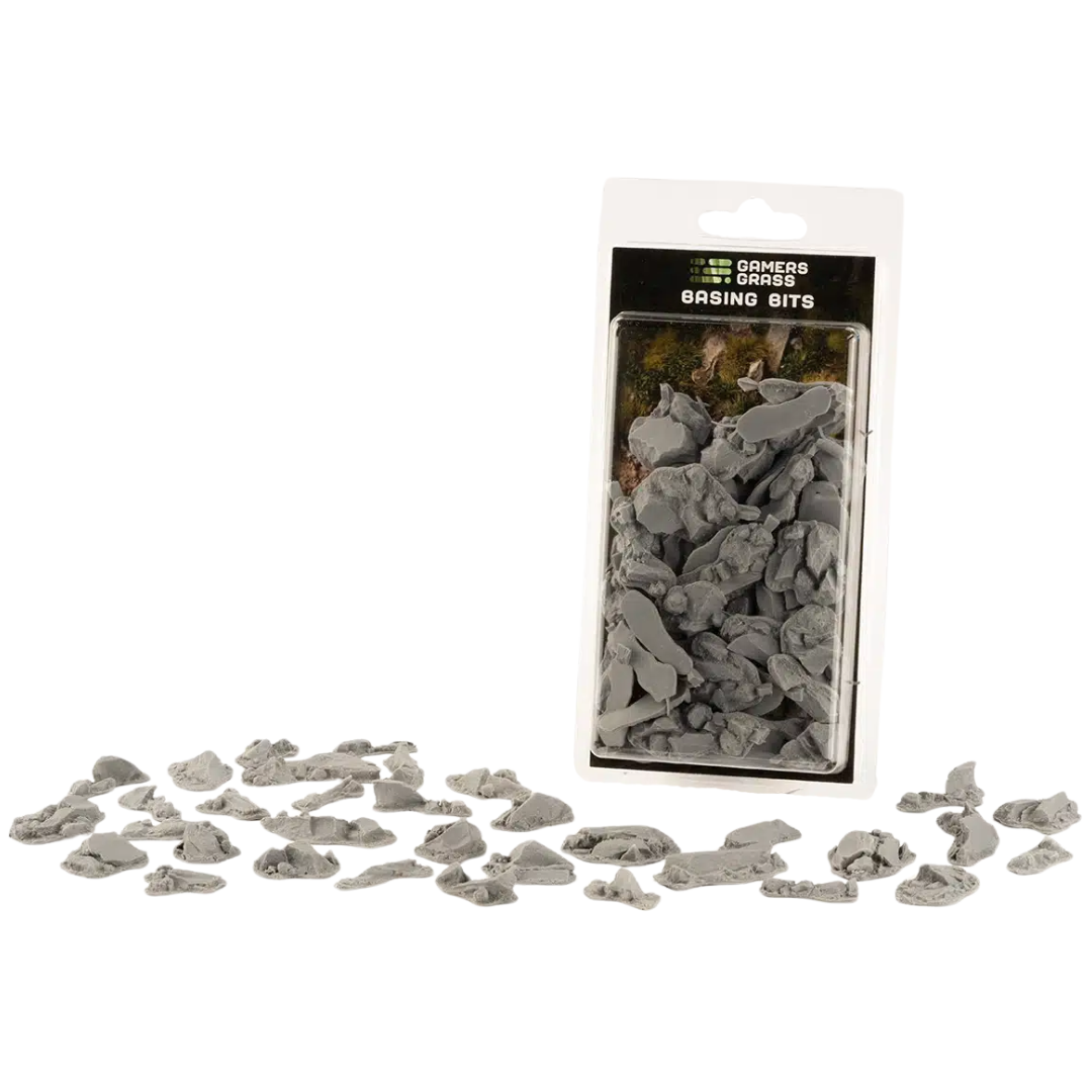 Gamers Grass Basing Bits Rocks resin basing accessories for miniature terrain and wargaming bases