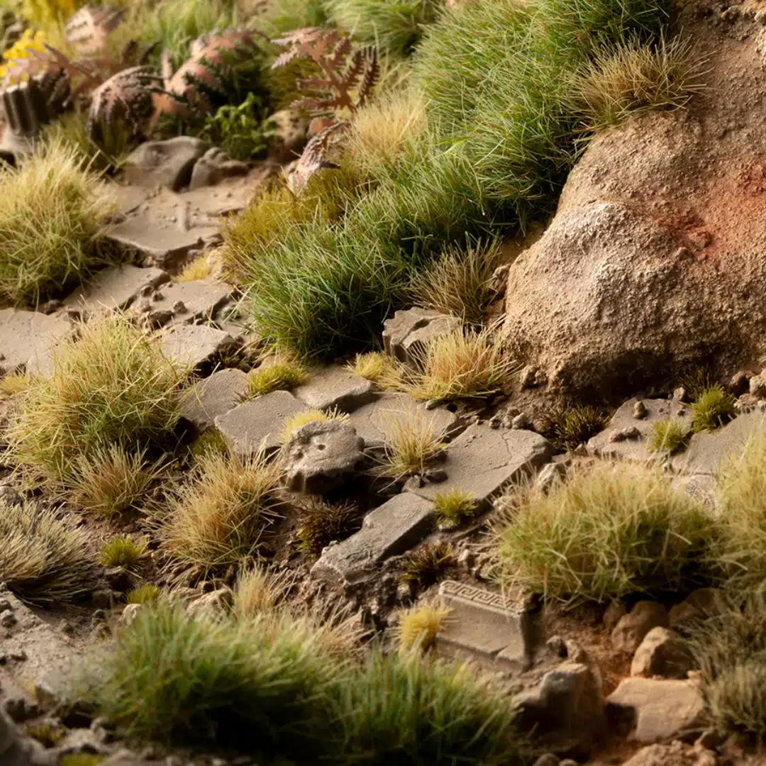 Gamers Grass Basing Bits Temple resin ruined stone base detail for Age of Sigmar and fantasy miniatures painted and styled