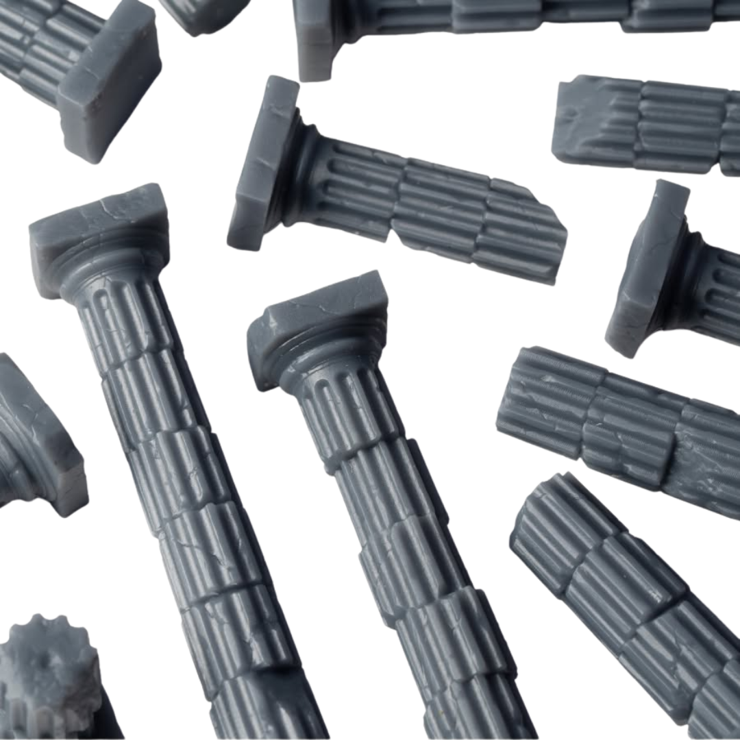 Gamers Grass Basing Bits Ancient Columns resin scenic pieces for miniature bases and tabletop terrain projects