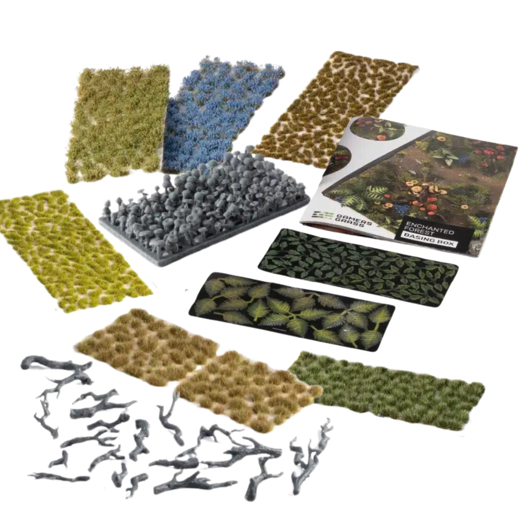 Gamers Grass Basing Box Enchanted Forest contents