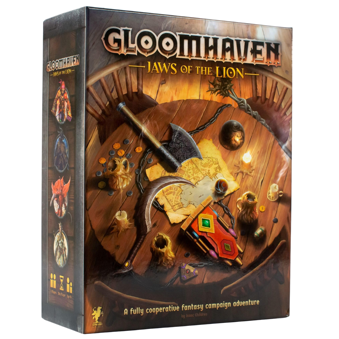 Gloomhaven Jaws of the Lion standalone cooperative campaign board game with tactical combat gameplay