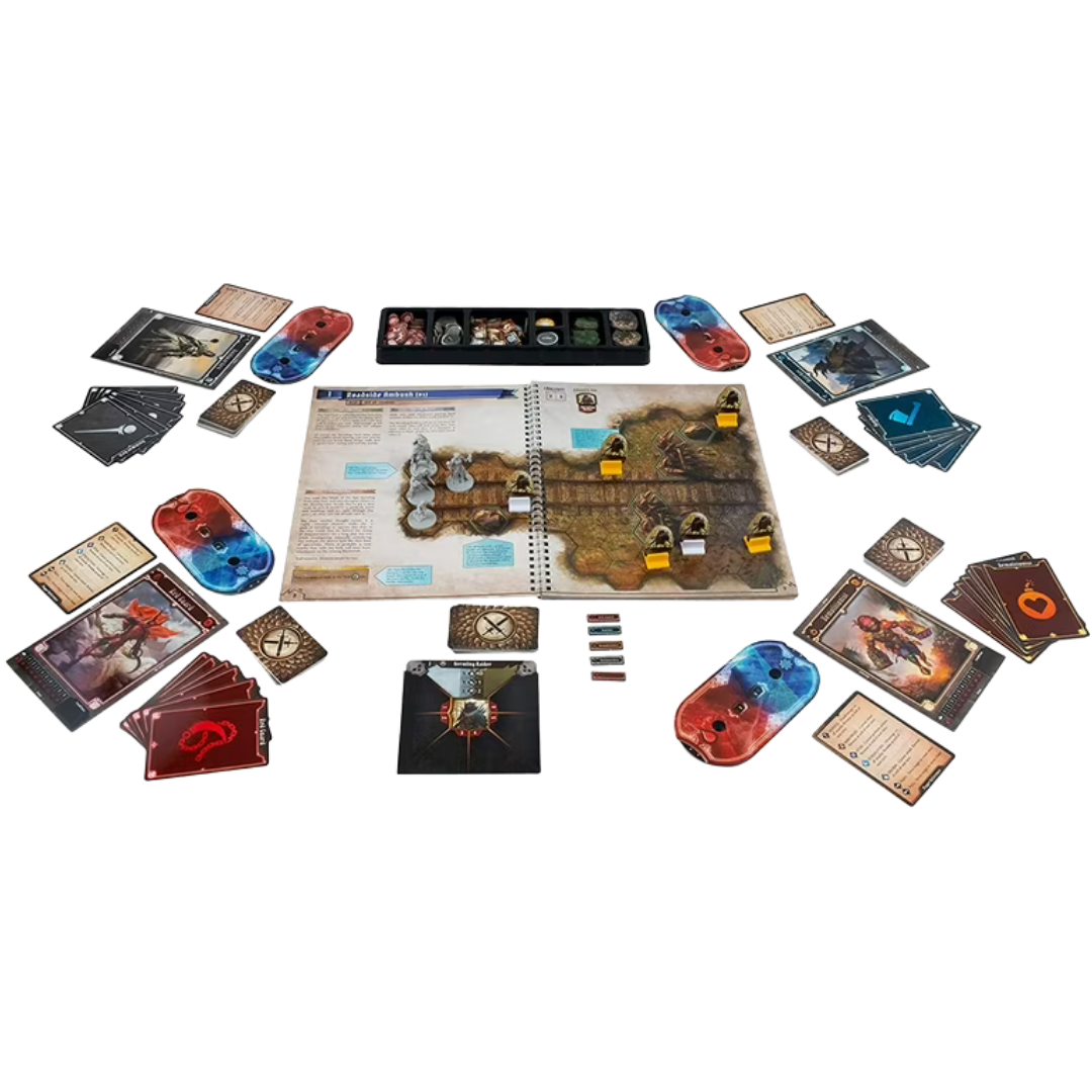 Gloomhaven Jaws of the Lion standalone cooperative campaign board game with tactical combat gameplay