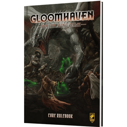 Gloomhaven The RPG Core Book tabletop roleplaying game rulebook with lore, bestiary, and adventure content