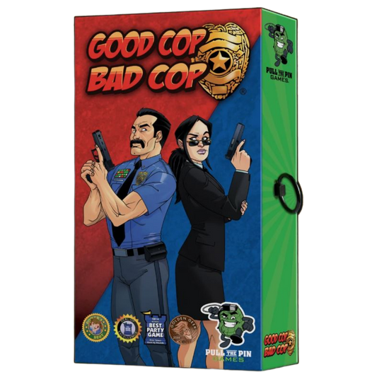 Good Cop Bad Cop 4th Edition social deduction game with hidden roles and investigation gameplay