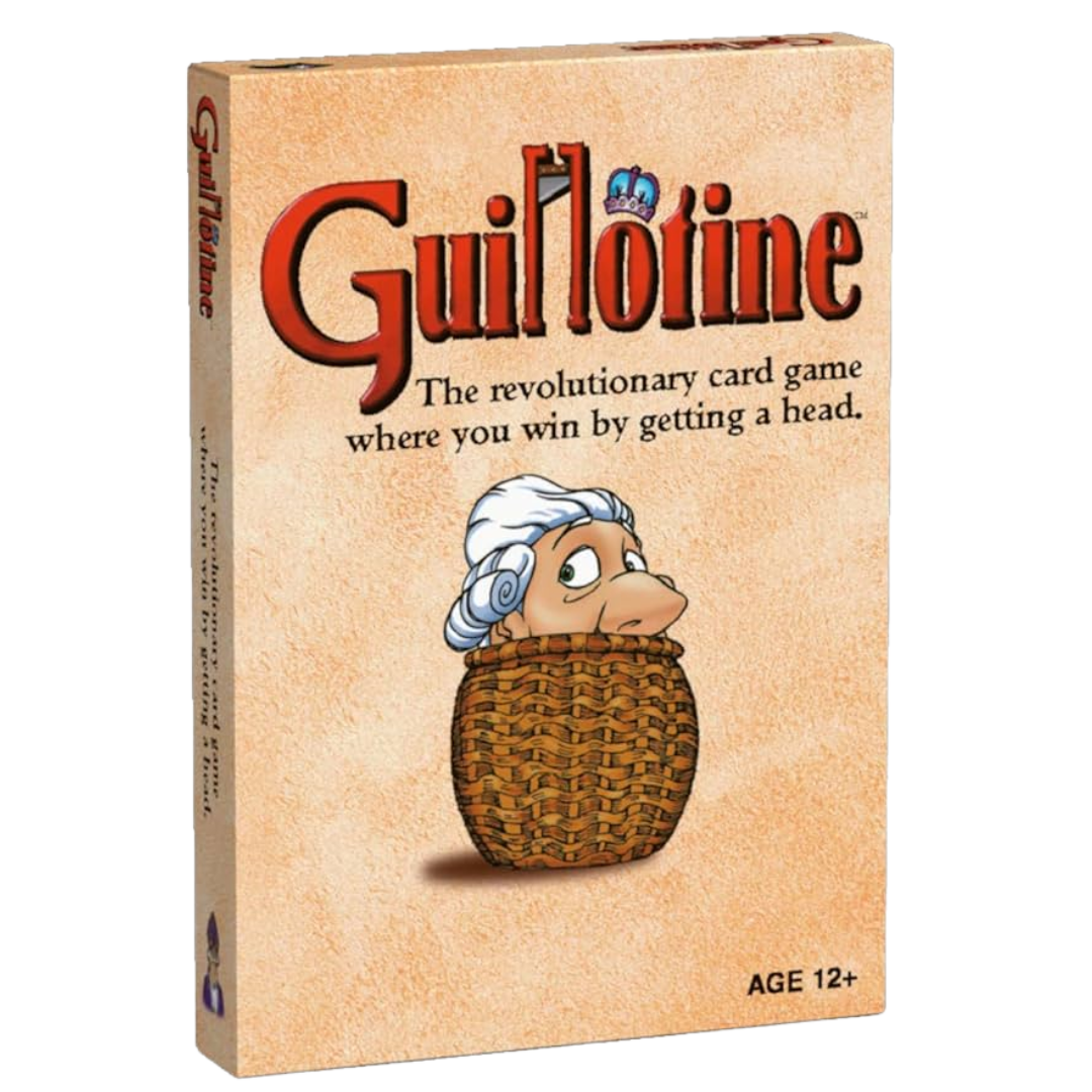 Guillotine card game by Avalon Hill, 2 to 5 players, box front artwork