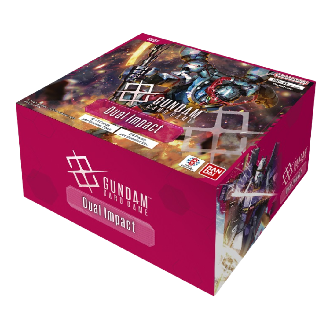 Gundam Card Game Dual Impact GD-02 Booster Box with Mobile Suit artwork