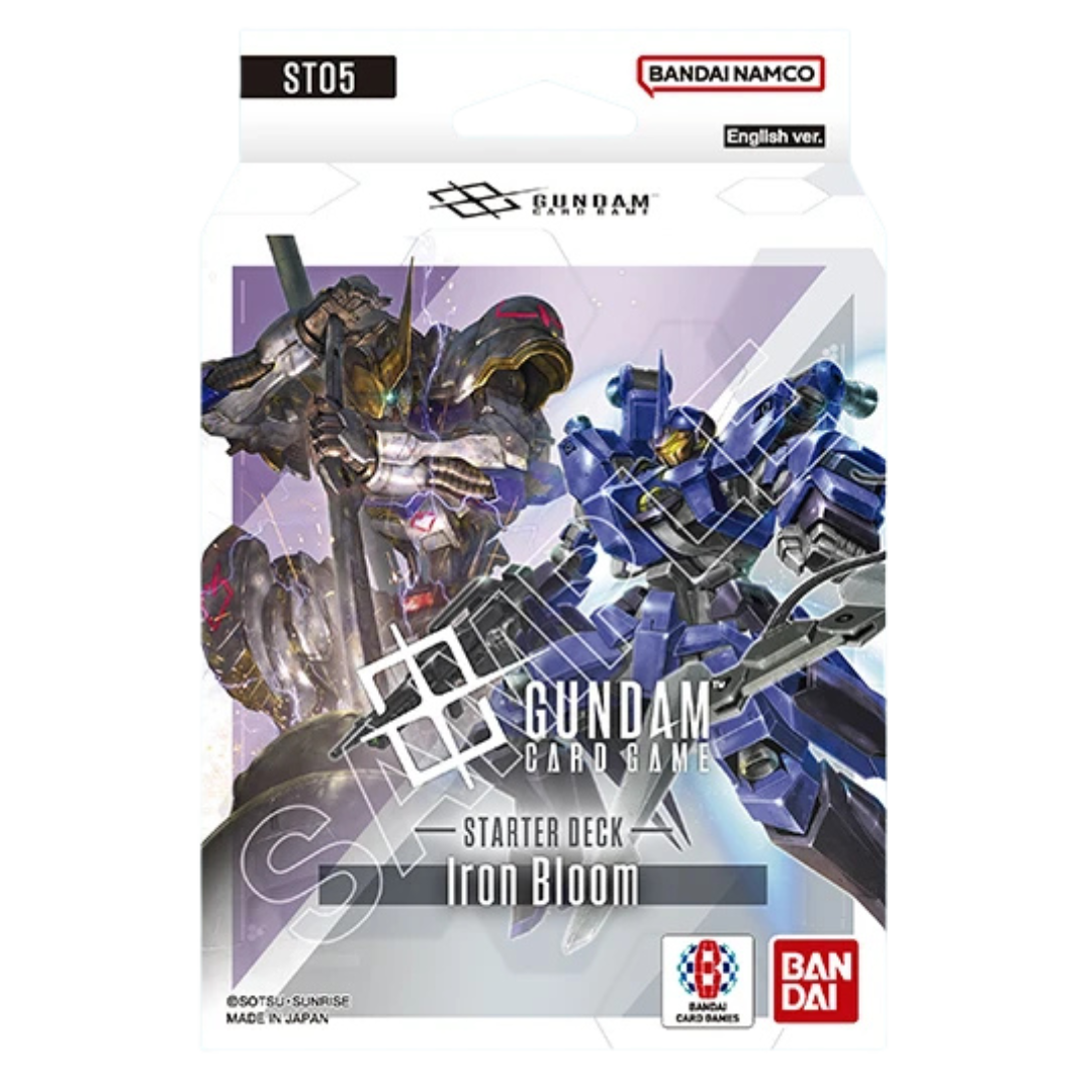 Gundam Card Game ST-05 Iron Bloom Starter Deck box featuring Iron-Blooded Orphans Mobile Suits