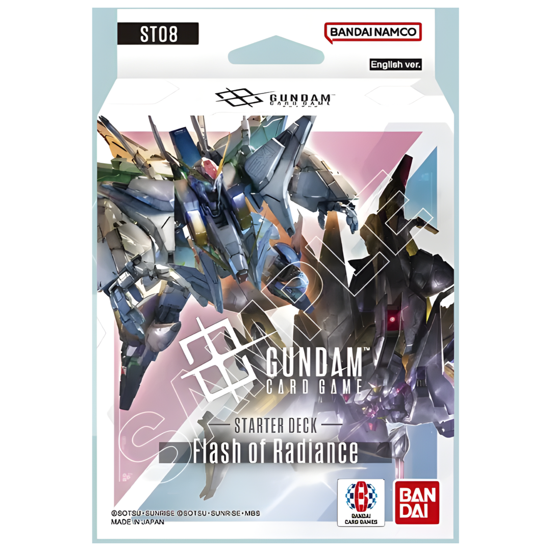 Gundam CG ST-08 Flash of Radiance Starter Deck featuring Mobile Suits from Hathaway’s Flash