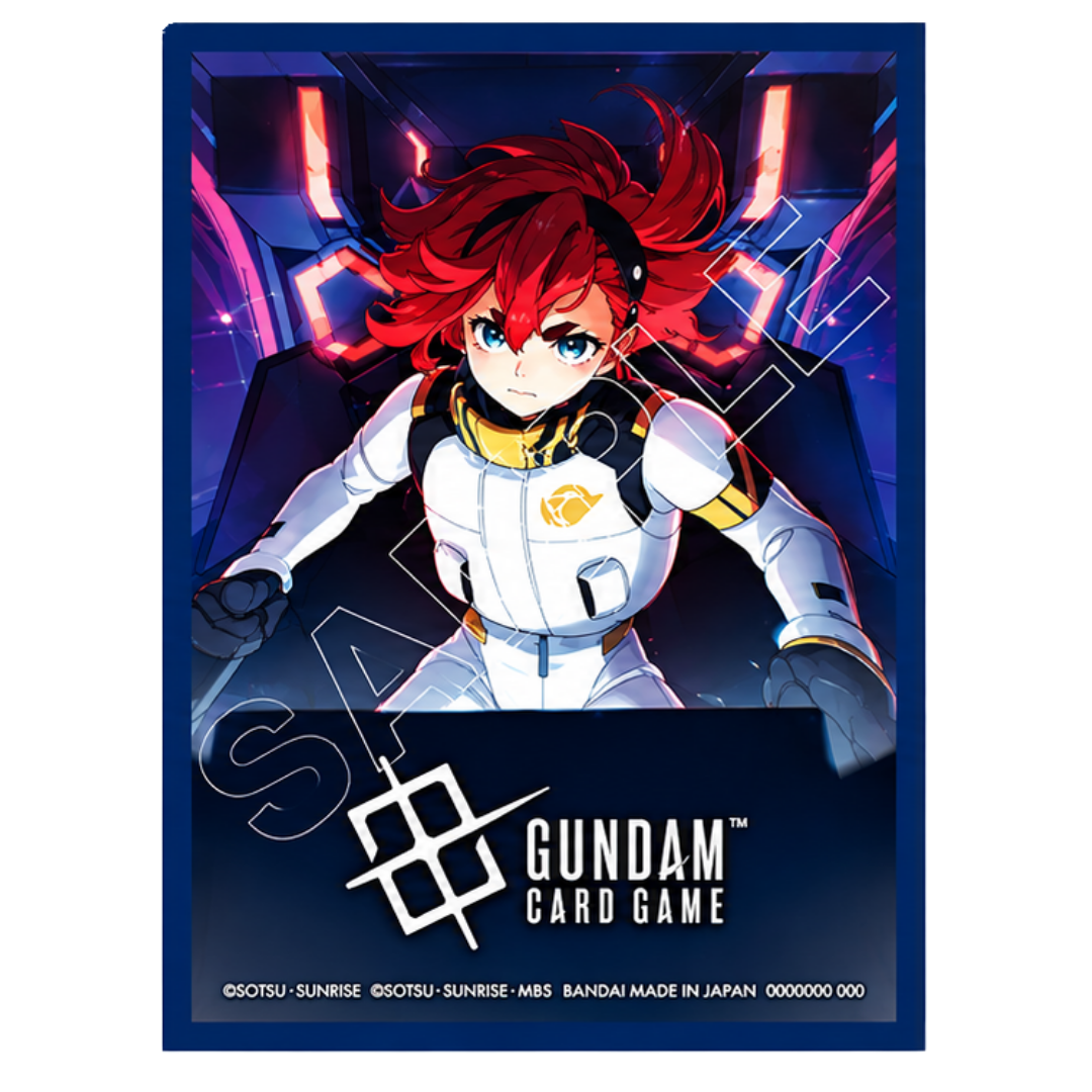 Gundam Card Game Official Card Sleeves Set 2 featuring Suletta Mercury design