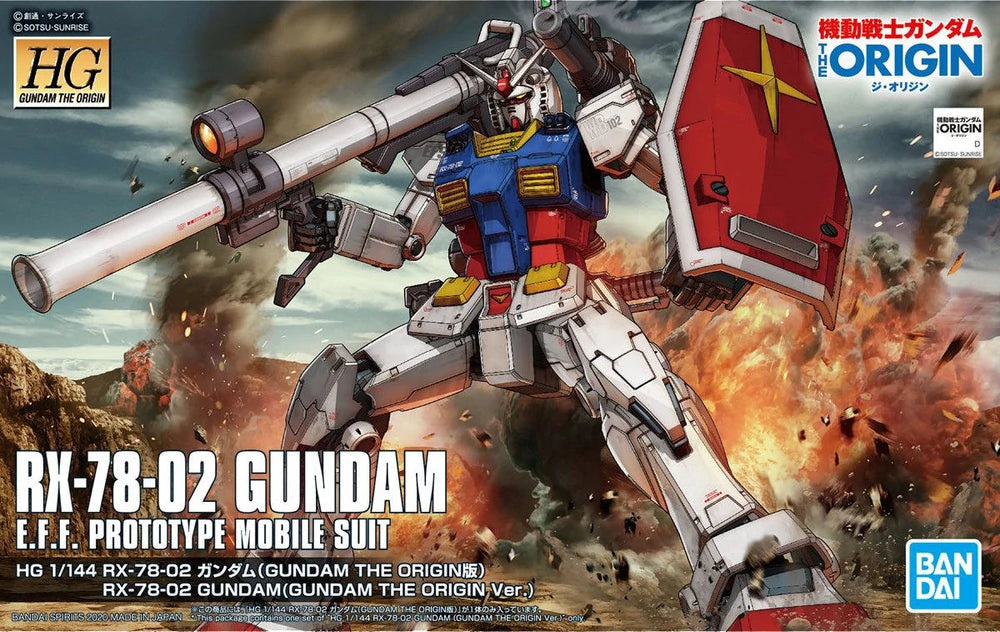 Bandai - HG - RX-78-02 Gundam (GUNDAM THE ORIGIN Ver.)