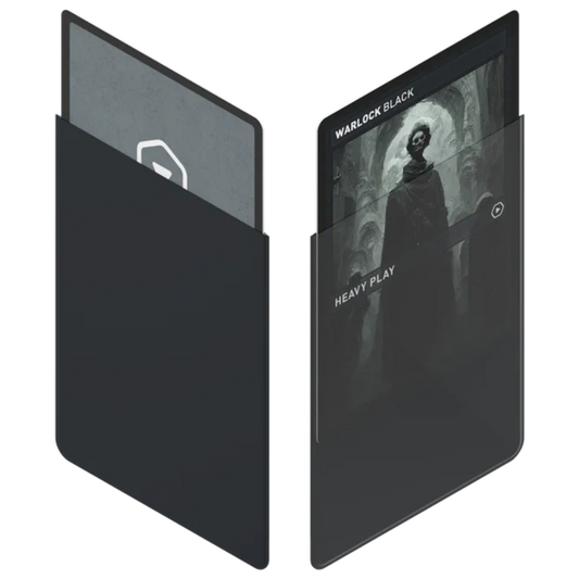 Heavy Play Warlock Black card sleeves 100 count standard size trading card sleeves