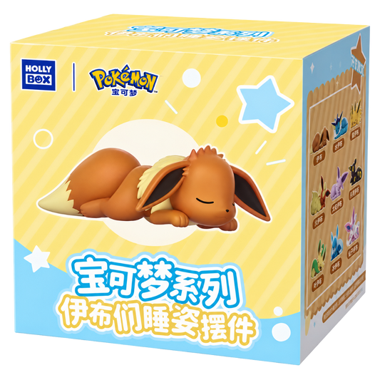 Holly Box Pokémon Sleeping Eevee Blind Box with nine Eevee Evolution figures to collect