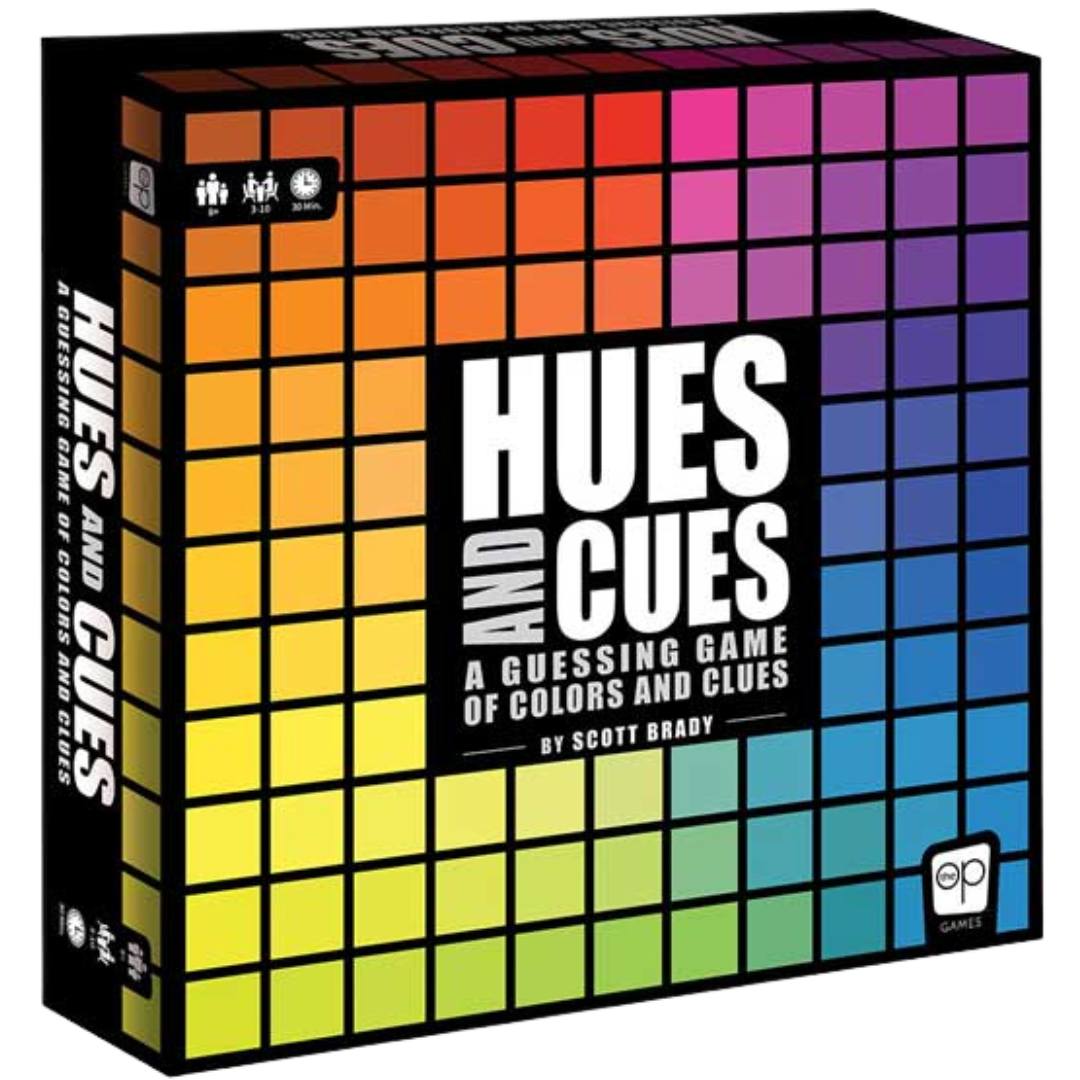 Hues and Cues board game box
