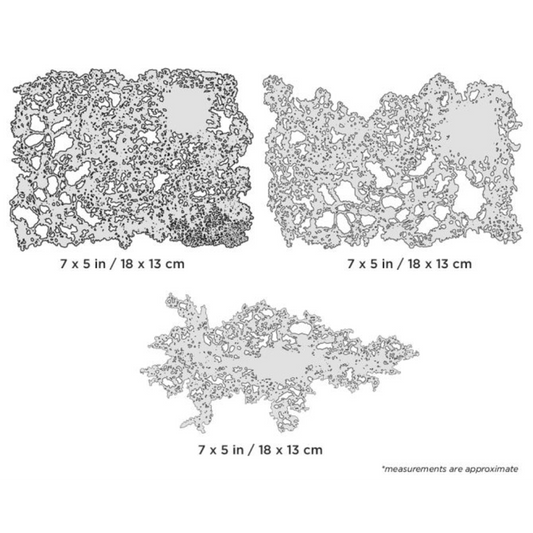 Iwata Texture FX Mini Series reusable airbrush stencil set for weathering and texture on scale models and miniatures