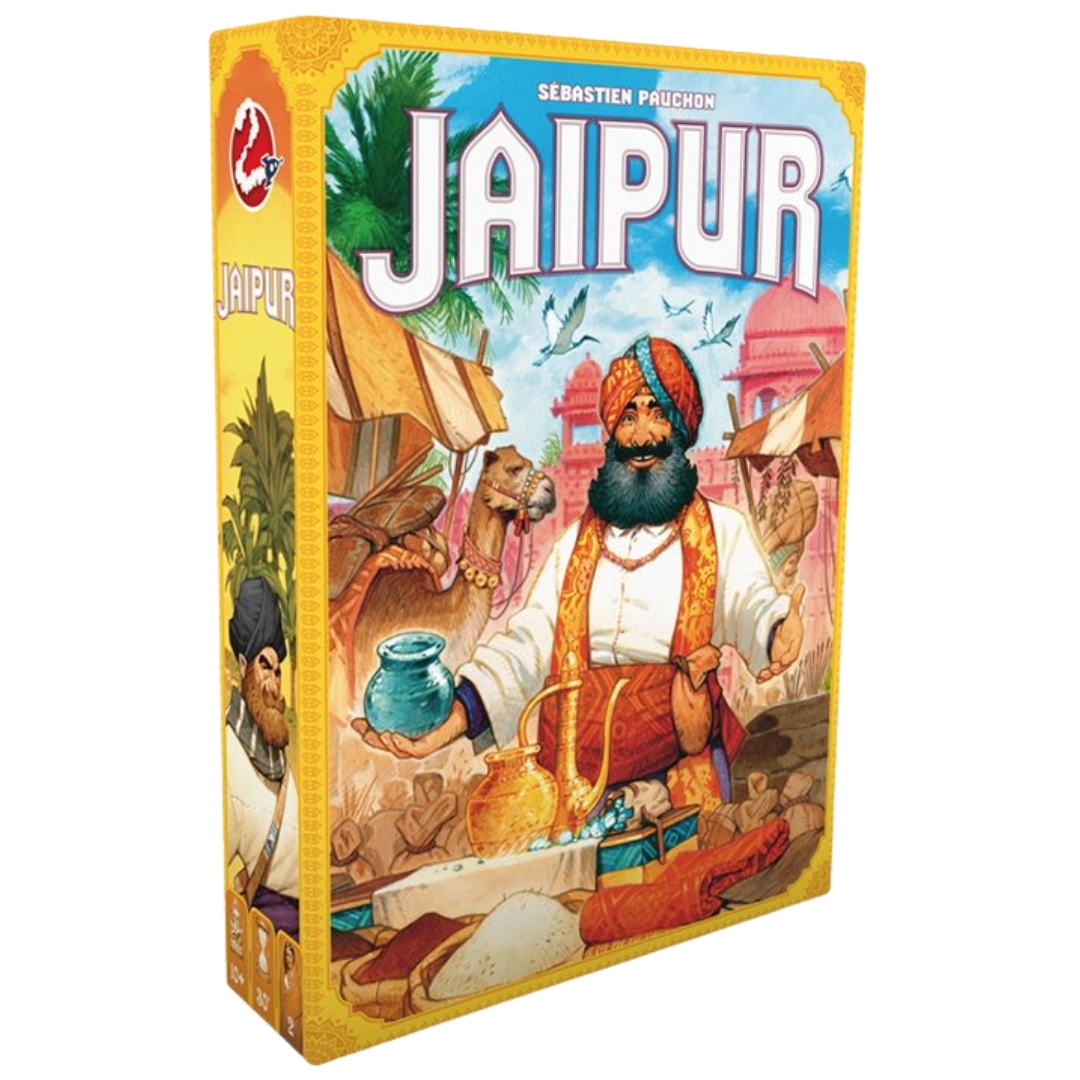 Jaipur two player trading card game with goods camels and merchant strategy gameplay
