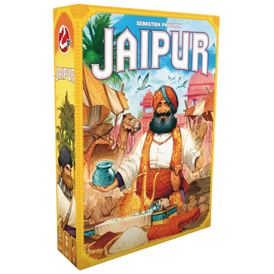 Jaipur two player trading card game with goods camels and merchant strategy gameplay