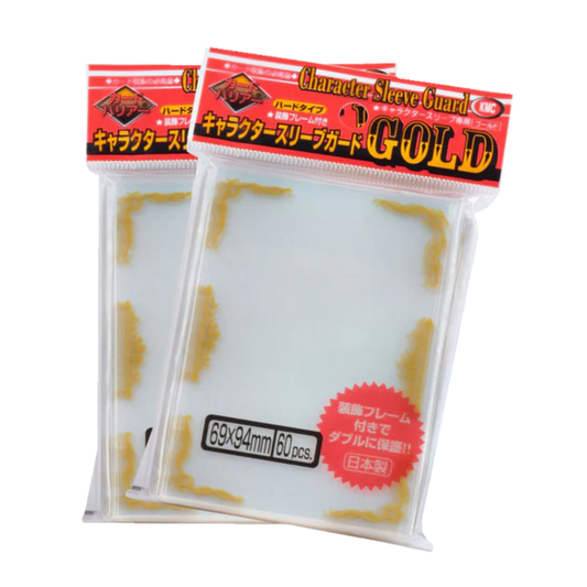 KMC Character Guard Gold over sleeves 60 count pack for standard-size trading cards