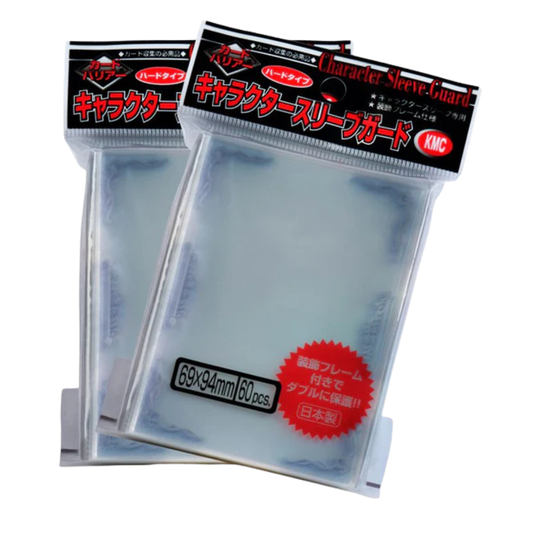 KMC Character Guard Silver outer sleeves 60 count pack for standard-size trading cards