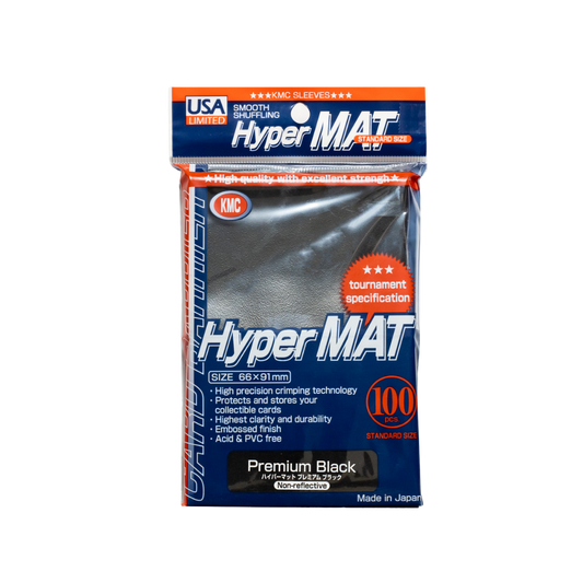 KMC - Premium Hyper Matte - Black 100ct