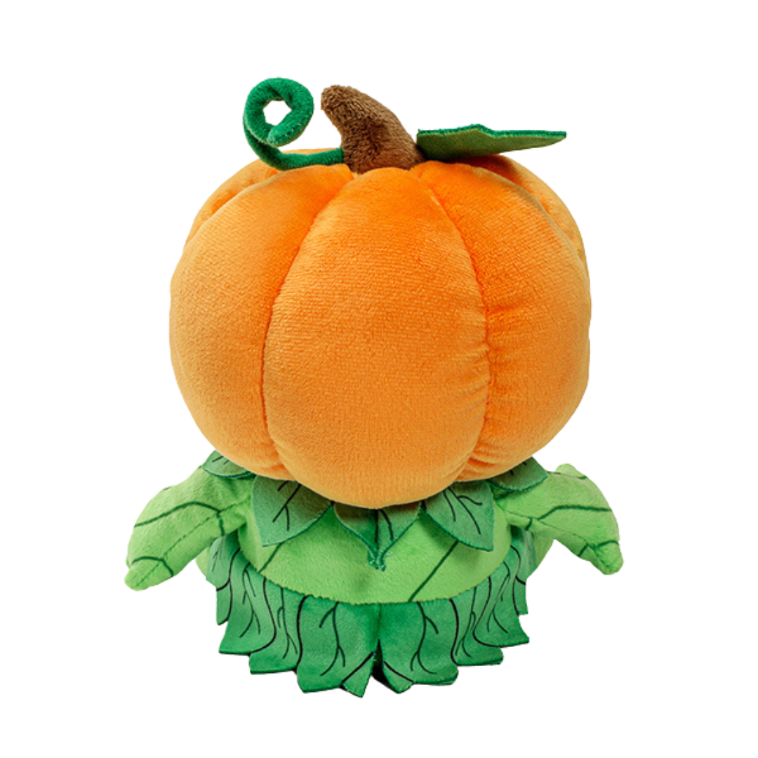 Kidrobot DND Gourd Leshy Phunny Plush featuring an 8-inch pumpkin-inspired design, perfect for TTRPG fans and fantasy collectors.